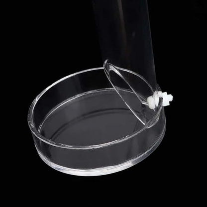 Acrylic Shrimp Feeder Tube, Ornamental Aquarium Feeding Tube Fish Food Container Set with Sucker Hook Fish Accessories(20cm)