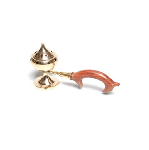 Incense Burner with Wood Handle