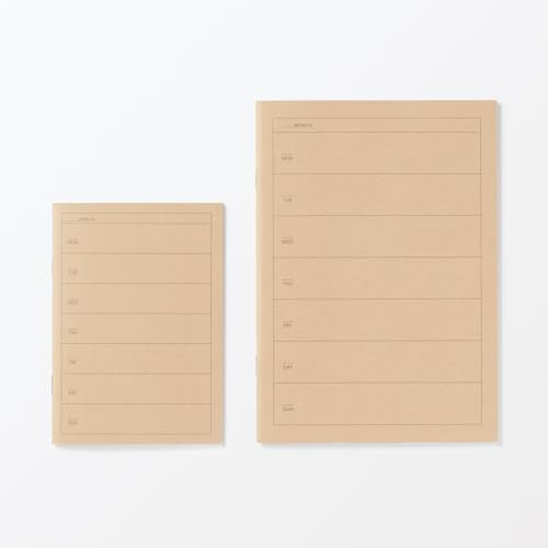 Muji 84925283 Weekly Notebook, A6, 32 Sheets - size: A6, style: Weekly