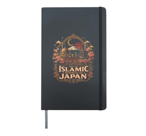 Islamic Republic of Japan Funny Hardcover Journal, Black