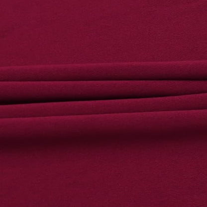 Suillty Women's Pearls Muslim Islam Instant Hijab Scarf Soft Turkish Headwear Jersey Headscarf Shawl Wrap - color: Red