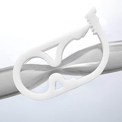 Murtenze Siphon Hose Clamp, White, 6Pcs | Flow Control Clamp, Adjustable Tube Clamp, Plastic Tubing Clamps - color: White