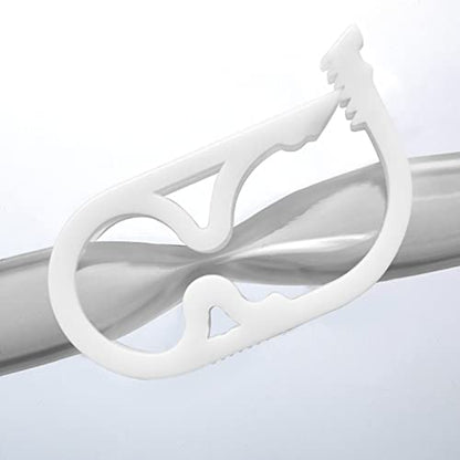 Murtenze Siphon Hose Clamp, White, 6Pcs | Flow Control Clamp, Adjustable Tube Clamp, Plastic Tubing Clamps - color: White