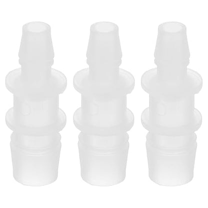 PATIKIL Hose Barb Reducer, 3 Pcs 1/2" to 5/16" Hose ID Connectors Joint Plastic Pipe Fitting Splicer Mender Union Adapter for Air Water Fuel Gas Aquarium, White - size: 1/2" to 5/16"