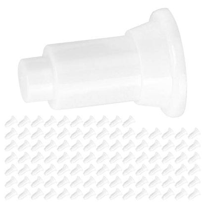 100Pcs Aquarium Isolation Board Support Feet, Adjustable Height PVC Fish Tank Divider Stands, with Food Grade Safety Material, for Easy Cleaning and Stability in Fish Tanks (100 Foot Nails) - color: White