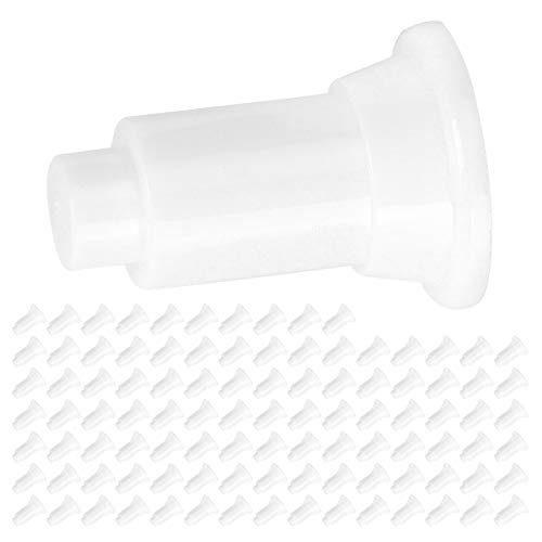 Aquarium Isolation Board Support Feet, PVC 100Pcs Adjustable Height for Partition Stability and Easy Cleaning, Aquarium Owners (White) - color: White