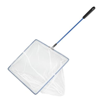 AQUANEAT Aquarium Fish Net, Small Fish Tank Cleaning Net, Food Wastes Skimmer for Small Ponds and Pools - size: 10 inch