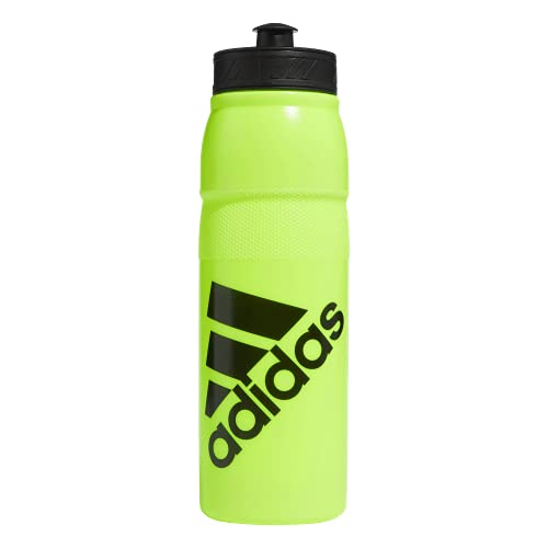 adidas 750 ML (28 oz) Stadium Refillable Plastic Sport Water Bottle - color: Signal Green/Black