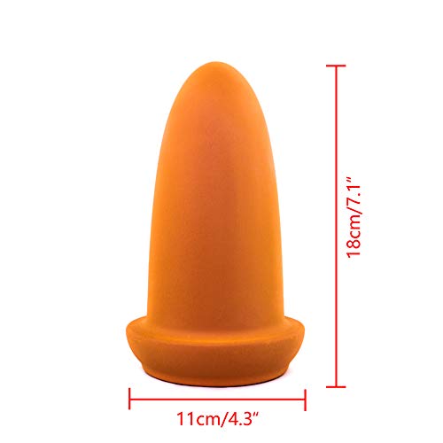 AQUA KT Discus Angelfish Fish Breeding Cone Spawning Slates for Aquarium Landscape Fish Tank, 7.1 Inch Height, Made of Natural Ceramic - color: Middle