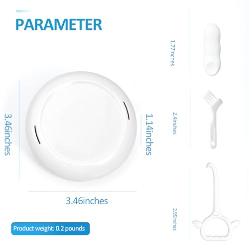 Retainer Case Slim Aligner Case with Vent Holes Removable Inner Tray Silicone for Easy Cleaning, Retainer Removal Tool and Brush (White Blue) - color: White Blue