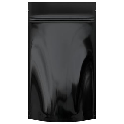Mylar Style Barrier Bags – Zipper w/Heat Seal – 100 Bags (Gloss Black/Clear, 1/2 Ounce - 5?x8.14?x2.33?) - color: Gloss Black / Clear, size: 5x8.14x2.33 Inch (Pack of 100)