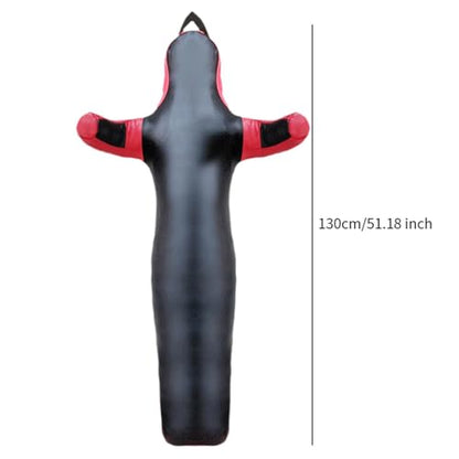 MMA Grappling Dummy Bag Practice Dummy Hanging Throwing Unfilled Multifunction Boxing Bag Wrestling Punch Bag Wrestling Dummy, 130cm