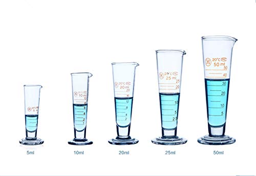 Professional Lab Graduated Measuring Cup with Spout 500ml Wide Mouth Glass Conical Beaker Thickened Borosilicate Beaker Heat Resistant (500ml) Transparent - size: 500ml