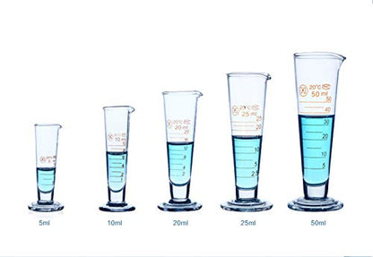 Aimee JL Professional Lab Graduated Measuring Cup 2000ml Wide Mouth Glass Conical Beaker Thickened Borosilicate Heat Resistant - size: 2000ml