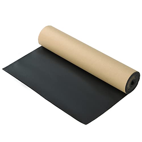 1/8" T *12" W X 48"L, Sponge Neoprene with Adhesive Foam Rubber Sheet | Padding Gaskets,Crafts for weather proofing or stripping DIY gasket sealing material - size: 1/8” Thick X 12” Wide X 48” Long