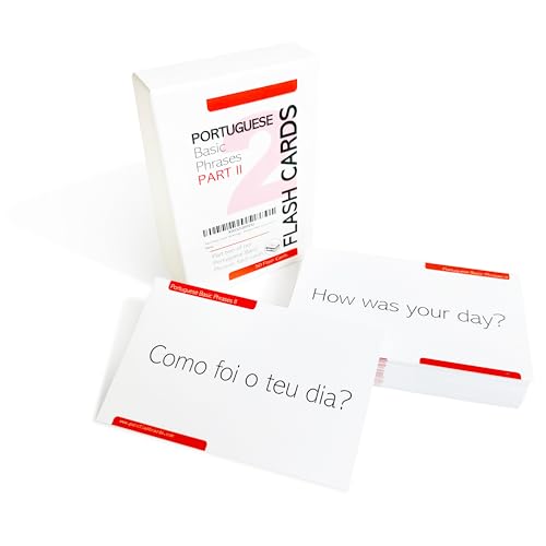 Pat's Flash Cards 50 Portuguese Basic Phrases Flash Cards Part II - style: Basic Phrases II