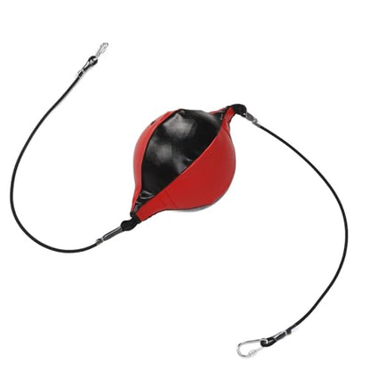 Generic Speed Bags for Boxing, Double End Bag Boxing with Adjustable Cord Inflator PU Leather Enhance Double End Punching Ball Boxing Training Equipment Double End Speed Boxing,