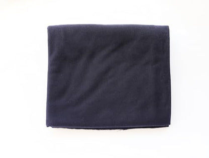 vabovin Head Wraps for Black Women Stretch Jersey Knit Turban Headwrap Solid Color Headscarf Headband Shawl - color: 18- Dark Navy Blue