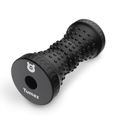 Tumaz Foot Roller for Deep Tissue Massage & Reflexology | Ergonomic Roller | Deep Tissue Massage | Reflexology | Portable Design | Ideal for Foot Recovery - color: Black