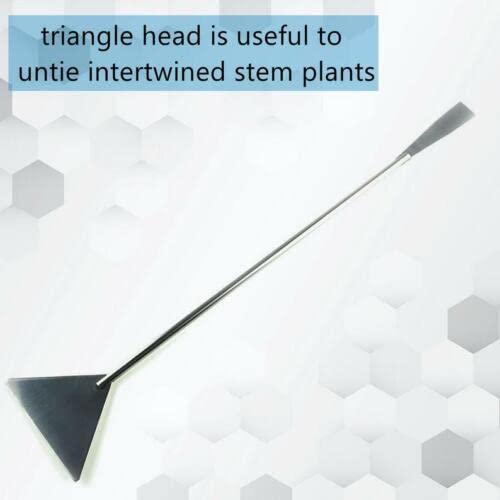 A2Z-Aquascaping Maintenance Tools Accessories,Anti-Rust Stainless Steel Tweezers Scissors Spatula for Aquarium Tank Clean, Fish Tank, Bonsai, Algae Scrapers (12" Substrate Spatula) - size: 12" SUBSTRATE SPATULA