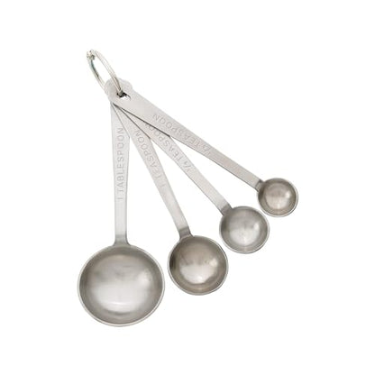 Mrs. Anderson’s Baking Measuring Spoons, Heavyweight 18/8 Stainless Steel, 4-Piece Set - style: Measuring Spoons, 4-Piece Set
