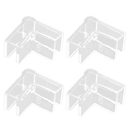 4PCS Fish Edges Protector Clear Fish Tools Clear Aquarium Fish Glass Cover Protector Easy Install - 6mm - size: 6mm