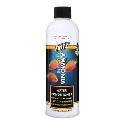 Fritz Aquatics ACCR Water Conditioner Instantly Removes Toxic Ammonia/Chlorine & Chloramines for Fresh & Salt Water Aquariums (8-Ounce) - size: 8 oz