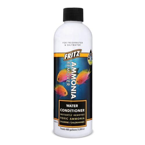 Fritz Aquatics ACCR Water Conditioner Instantly Removes Toxic Ammonia/Chlorine & Chloramines for Fresh & Salt Water Aquariums (8-Ounce) - size: 8 oz