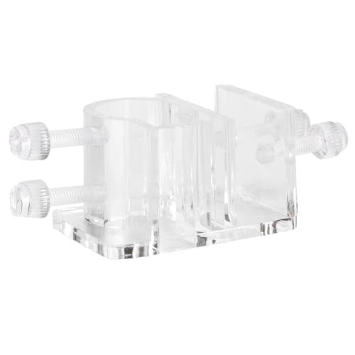 Aquarium Hose Holder, Transparent Acrylic Water Pipe Hose Fixing Clip Fish Tank Pipe Holder Aquarium Water Tube Clamp for Aquarium(26mm)
