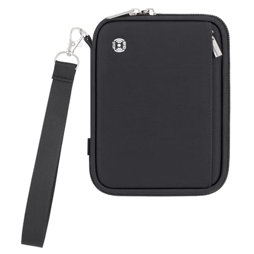 WALNEW Passport Holder Family for 4, RFID Blocking Travel Wallet Women Men, Lightweight Zipper Document Organizer Pouch Bag Credit Cards Case Cover for Travelling, Black | Family for 4 - color: Black, size: 4 passports
