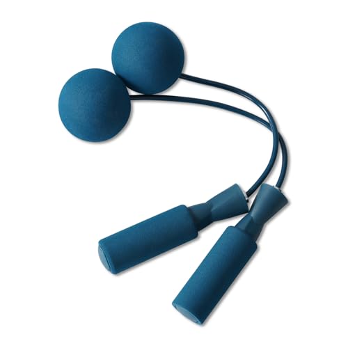 Cordless Jump Rope with Weight Ball, Fitness Training Jump Rope, Indoor Home Exercise, Suitable for Men Women. - color: dark blue