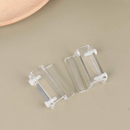 balacoo 4pcs Acrylic Fish Tank Cover Holder Bracket Aquarium Support Rack for Open Tanks Stable Design for Thick for Turtle Pet