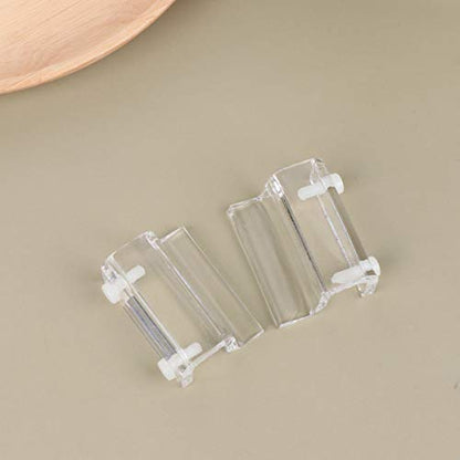 balacoo 4pcs Acrylic Fish Tank Cover Holder Bracket Aquarium Support Rack for Open Tanks Stable Design for Thick for Turtle Pet