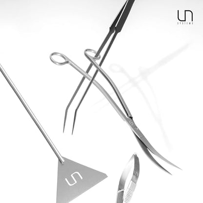 Ultum Nature Systems UNS Aquascaping Tools - Stainless Steel, Rust Resistant, Freshwater Planted Tank, Saltwater Reef Aquarium Maintenance Accessory - Substrate Shaping - Sand Flattener, Grey - color: Grey