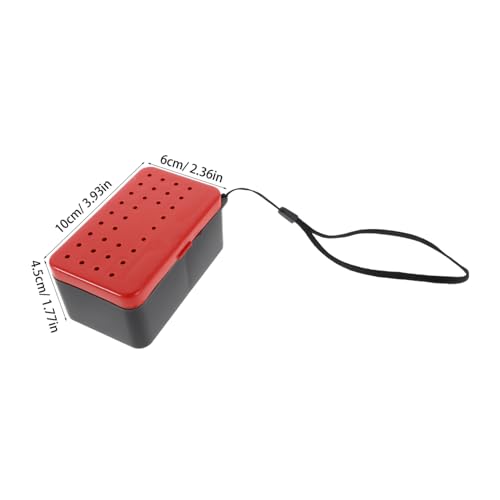 Double Layer Fishing Bait Box with Handle Breathable Worm Containers Leakproof Fishing Storage for Freshwater and Saltwater Angling