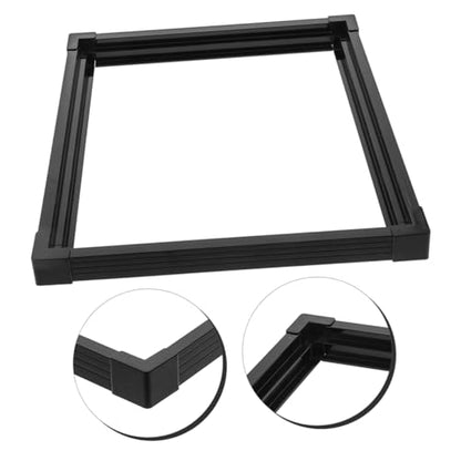 Abaodam Safety Edge Protector for Fish Tank Aquarium Strip for Tank Design Easy Installation Black Prevents Spills and Fish Escape - size: 45.00X45.00X2.50CM