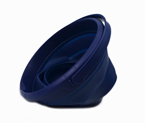 SAMMART 5.5L (1.4 Gallon) Collapsible Plastic Bucket - Foldable Round Tub - Portable Fishing Water Pail - Space Saving Outdoor Waterpot. (Royal Blue, 1) - color: Royal Blue