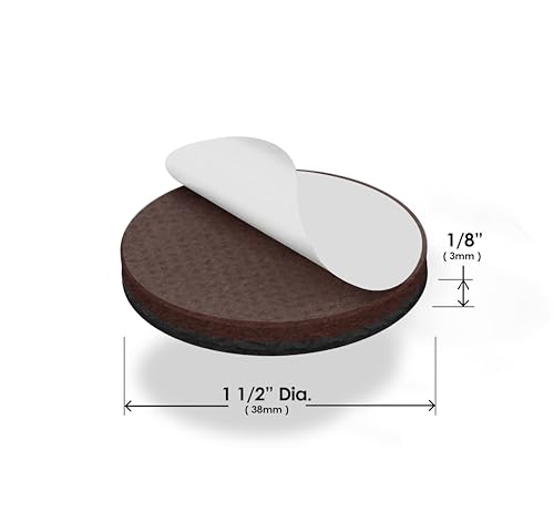 Slipstick GorillaPads CB149 Non-Slip Furniture Pads/Rubber Grippers (Set of 8) Self-Adhesive Furniture Feet Floor Protectors, 1-1/2 inch Round, Black - size: 1-1/2" Round