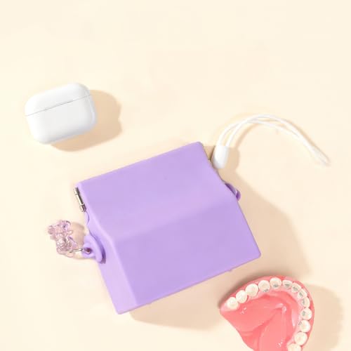 1pc Portable Silicone Retainer Case with Vent Holes, Hygienic Travel Storage Box for Dentures, Aligners and Mouthguards, Yellow - color: Yellow