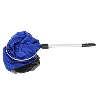 Soft Mesh Net Semipermeable Fishing Net Fish Transfer Net with 20-inch Handle for Medium Large Fish Spawning Breeding Care & Transfer Antiskid Opening at The Tail Widely Used - size: Diameter 30CM Handle 50CM, style: Diameter 30cm Handle 50cm