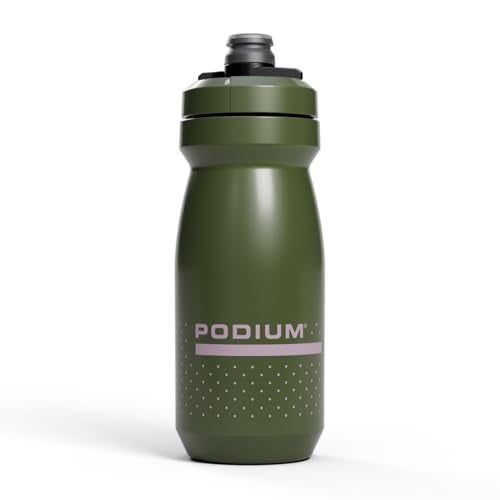 CamelBak Podium Bike Squeeze Water Bottle, High‑Flow Easy‑Squeeze Design for Cycling Performance, 21oz, Deep Fern - color: Deep Fern