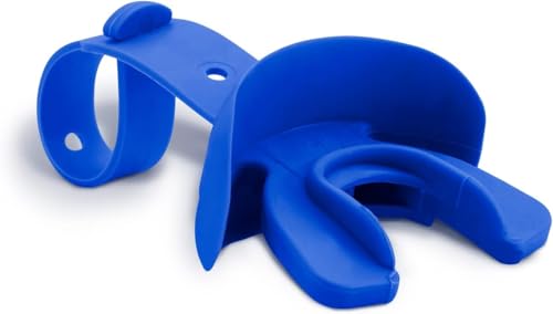 Markwort Vettex Doubleguard Mouthguard for Football, Lacrosse, Braces - Breathable Mouth Guard with Lip Protection and Strap - Youth, Royal Blue - color: Royal Blue