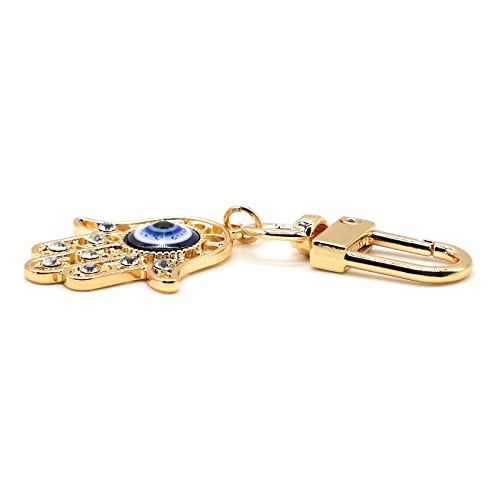 Evil Eye Keychains Car Key Ring Bag Purse Charm for Women Men - Good Luck Amulet Protection - color: J