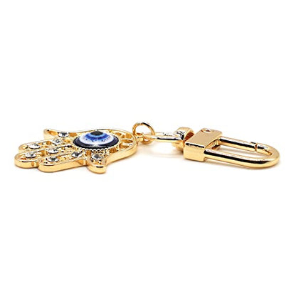Evil Eye Keychains Car Key Ring Bag Purse Charm for Women Men - Good Luck Amulet Protection - color: J