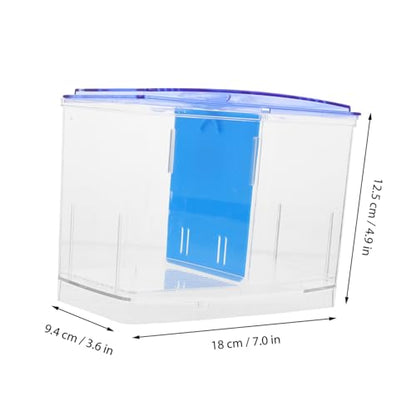 HEMOTON Fish Breeding Box for Aquarium Floating Isolation Box Divider for Guppy Fry Aquarium Nursery Hatchery Accessory for Tropical Fish