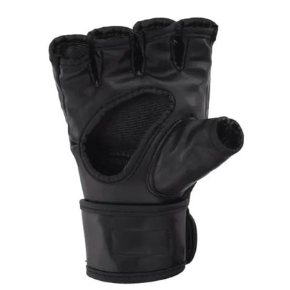 MMA Grappling Gloves: Durable Maya Hide Leather, PC-3 Shock Padding & Quick-EZ Wrist Support - size: Small