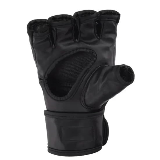 MMA Grappling Gloves: Durable Maya Hide Leather, PC-3 Shock Padding & Quick-EZ Wrist Support - size: Medium