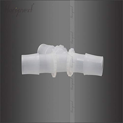 5/8" Polypropylene Y-Shaped 3-Way Barbed Hose Fitting, 10 Pcs | Y-shaped design splits one inlet into two angled outlets for air hoses and water pipes; supports routing and repair projects - style: 10pcs, 5/8" O.D.