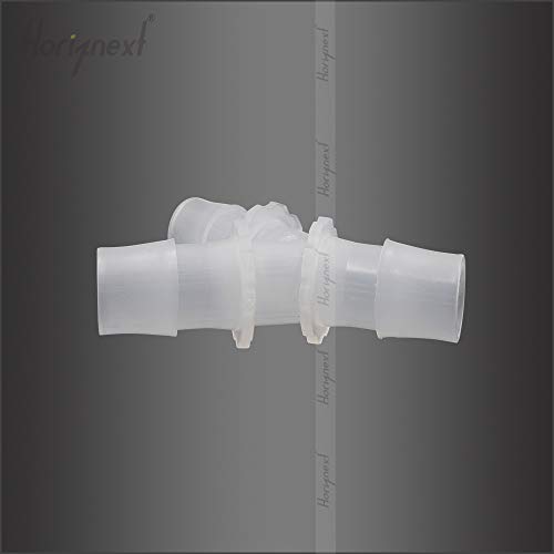5/8" Polypropylene Y-Shaped 3-Way Barbed Hose Fitting, 4 Pcs | Y-shaped design splits one inlet into two angled outlets for air hoses and water pipes; supports routing and repair projects - style: 4pcs, 5/8" O.D.