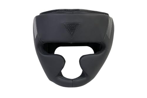 Titan Boxing Headgear, Training Head Guard, Protective Gear for MMA, Kickboxing, Muay Thai - color: BLACK, size: Small-Medium